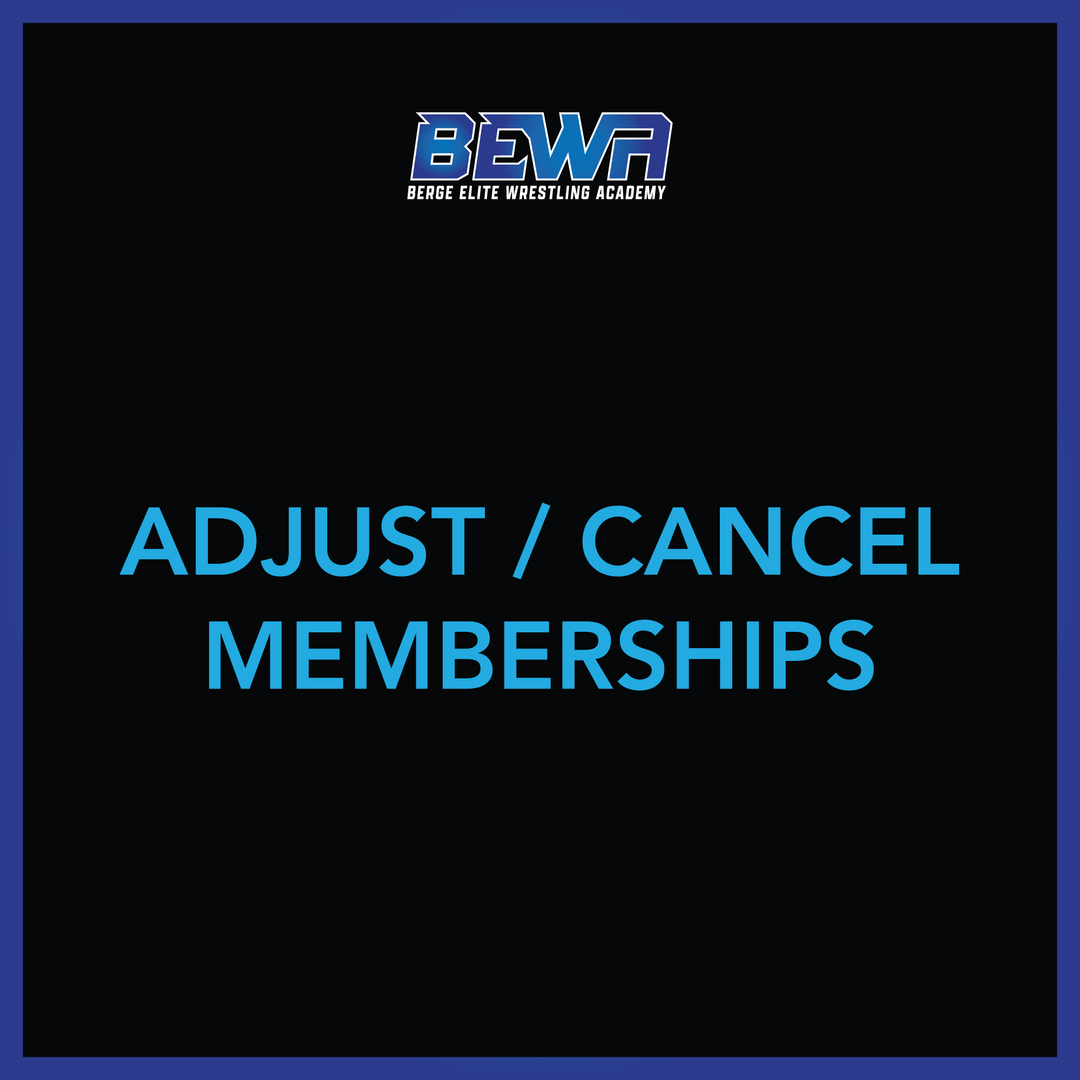 Adjust / Cancel Memberships